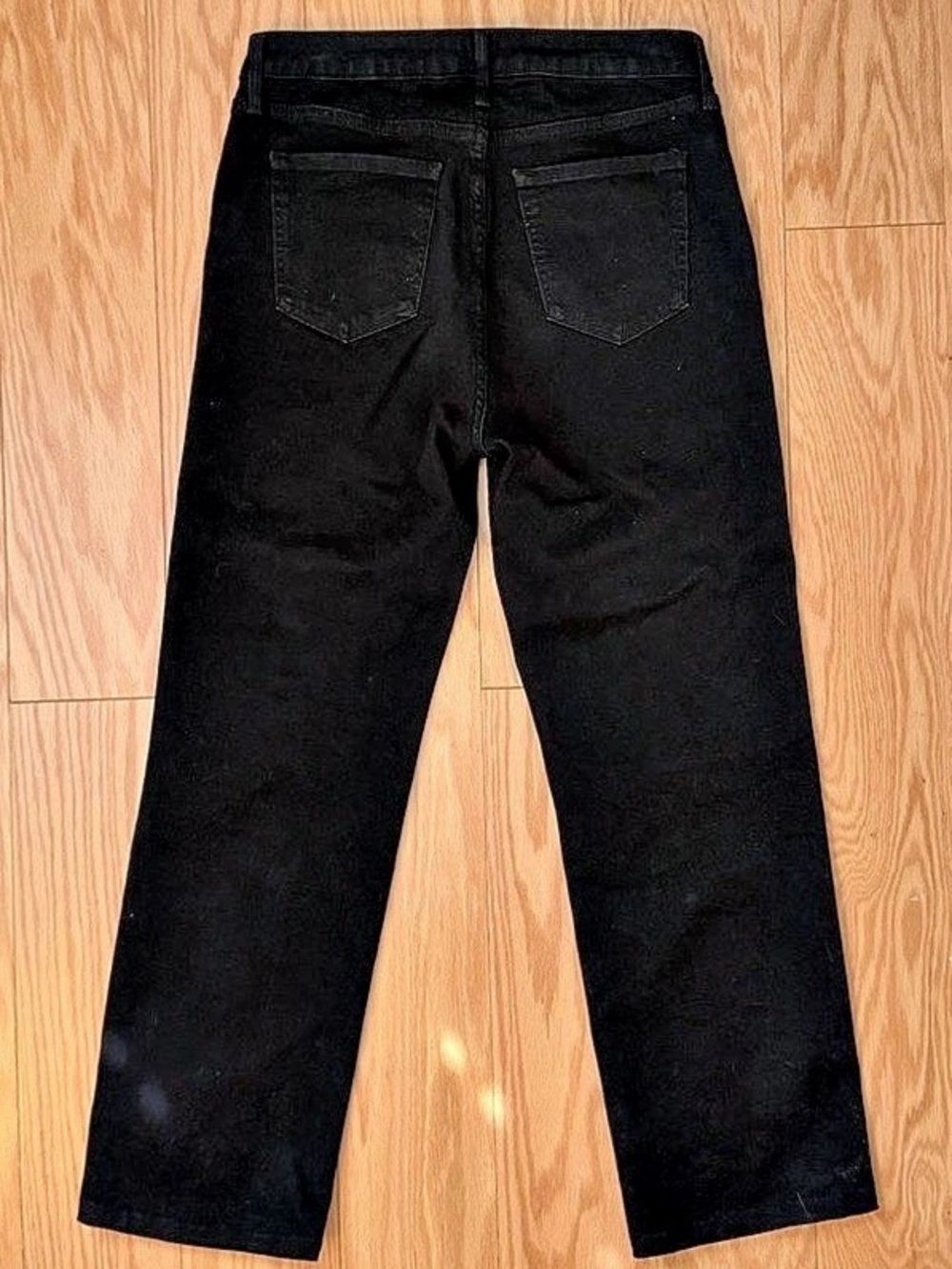 Quince Bella Stretch Straight Jeans Straight Leg Jeans in Black Waist 29 - Picture 2 of 3